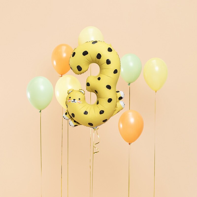 Cijferballonnen Schattige Dieren 1-9 Jaar