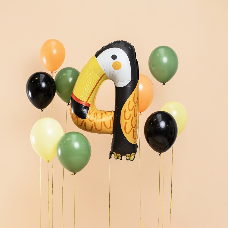 Cijfer Ballonnen Schattige Dieren 1-9 Jaar