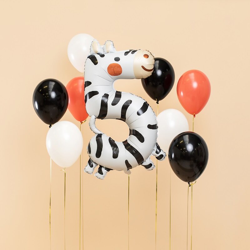 Cijferballonnen Schattige Dieren 1-9 Jaar