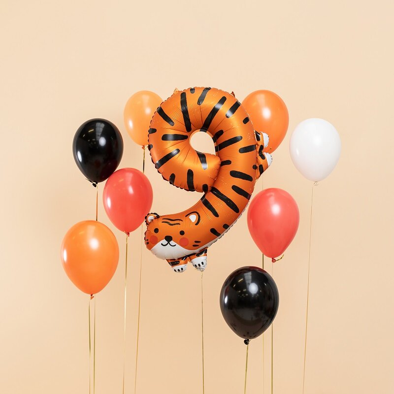 Cijferballonnen Schattige Dieren 1-9 Jaar