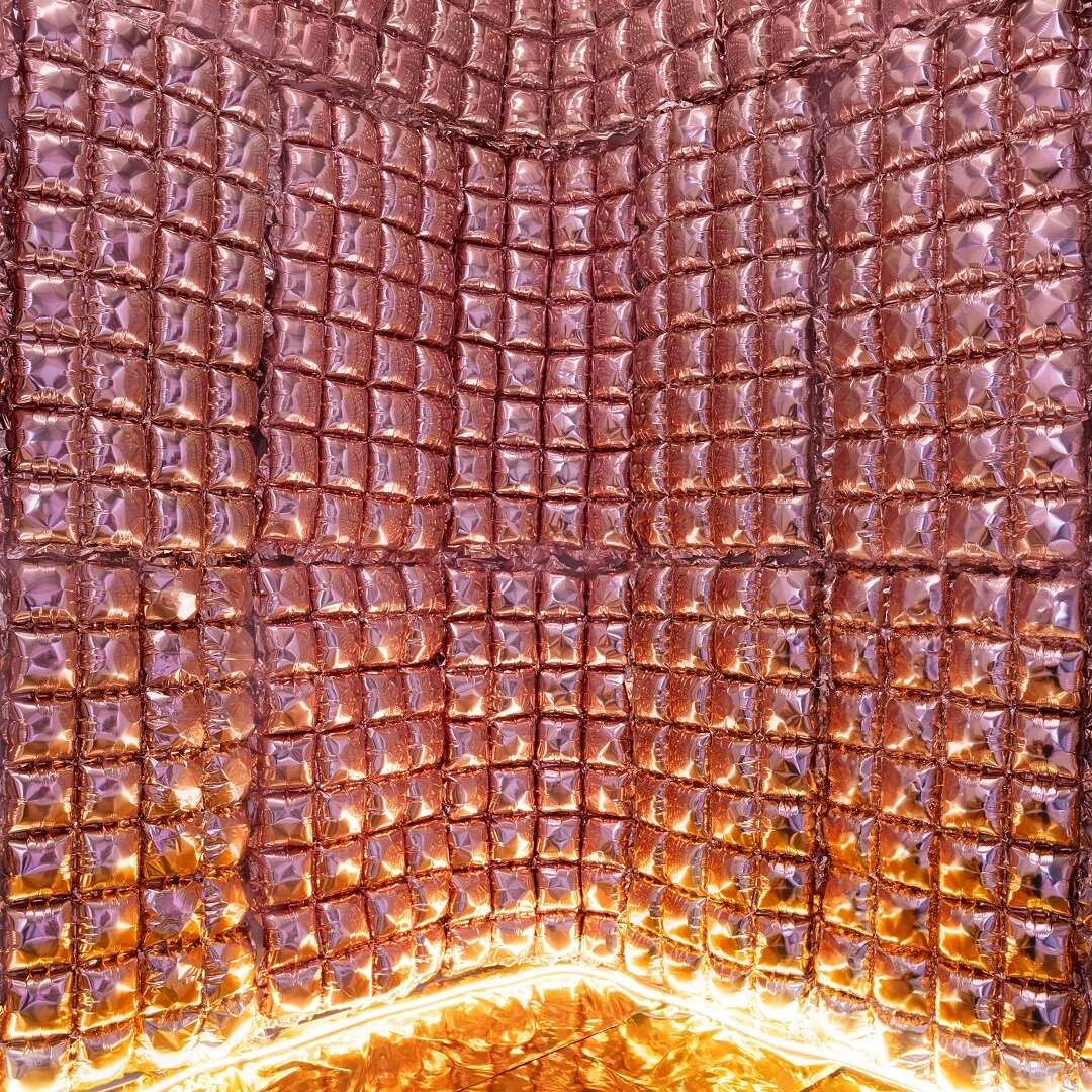 Backdrop Folieballonnen Roségoud 110 x 55 cm