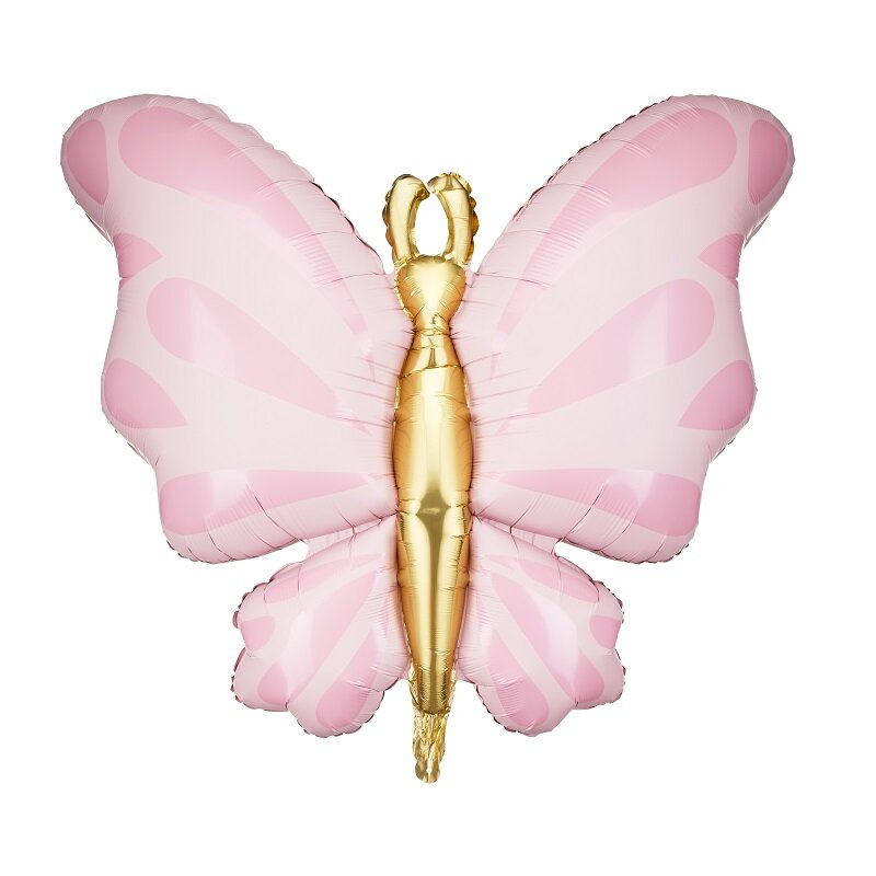Folieballon Roze Vlinder 69 cm