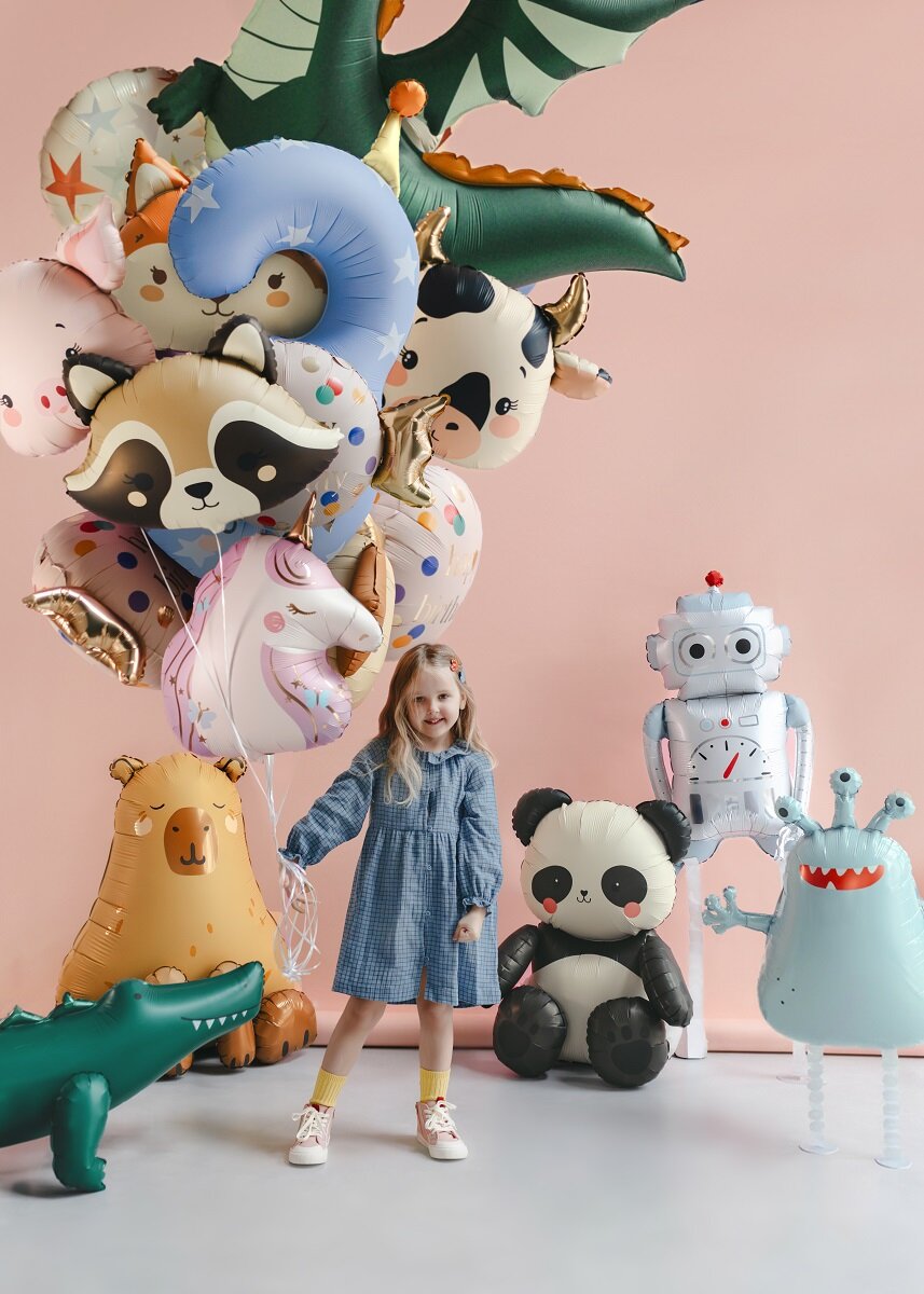 Folieballon Zittende Panda 72 cm