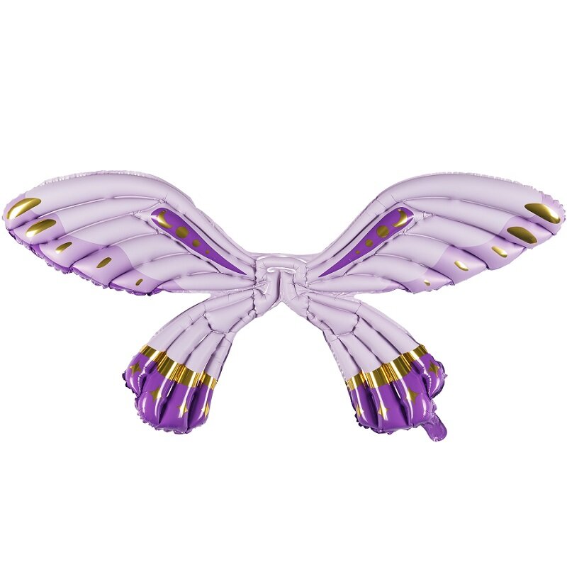 Vlindervleugels Folieballon Paars 102 cm