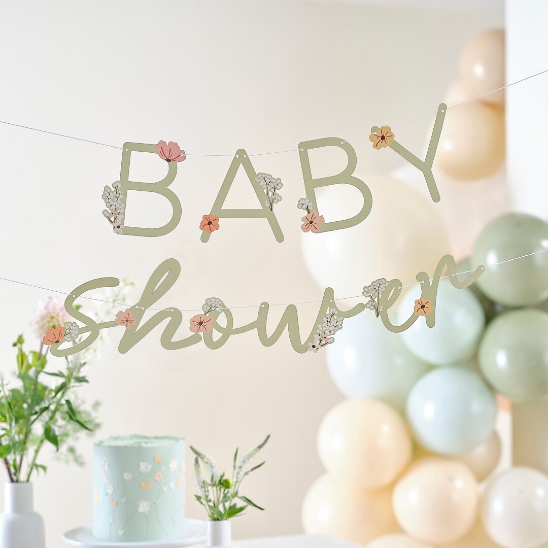 Floral Baby - Baby Shower Slinger