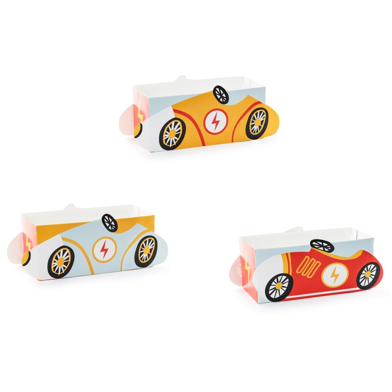 Racer Cars - Snackbakjes 3 stuks