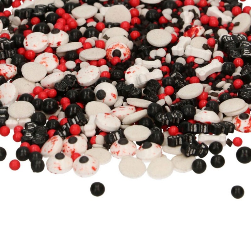 FunCakes - Halloween strooisel ogen en vleermuizen 70 g