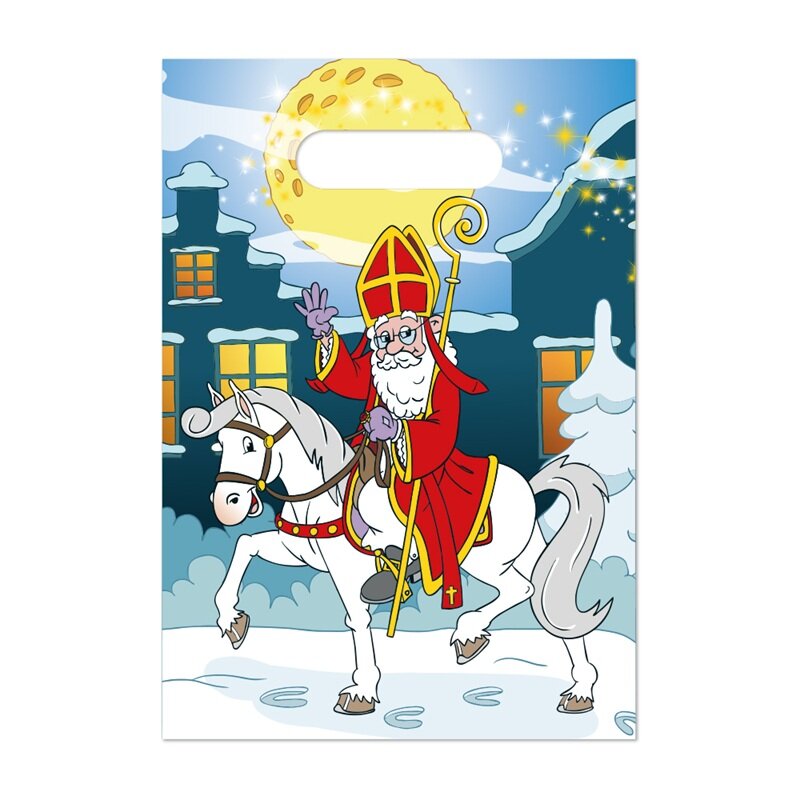 Uitdeelzakjes Sinterklaas 8 stuks