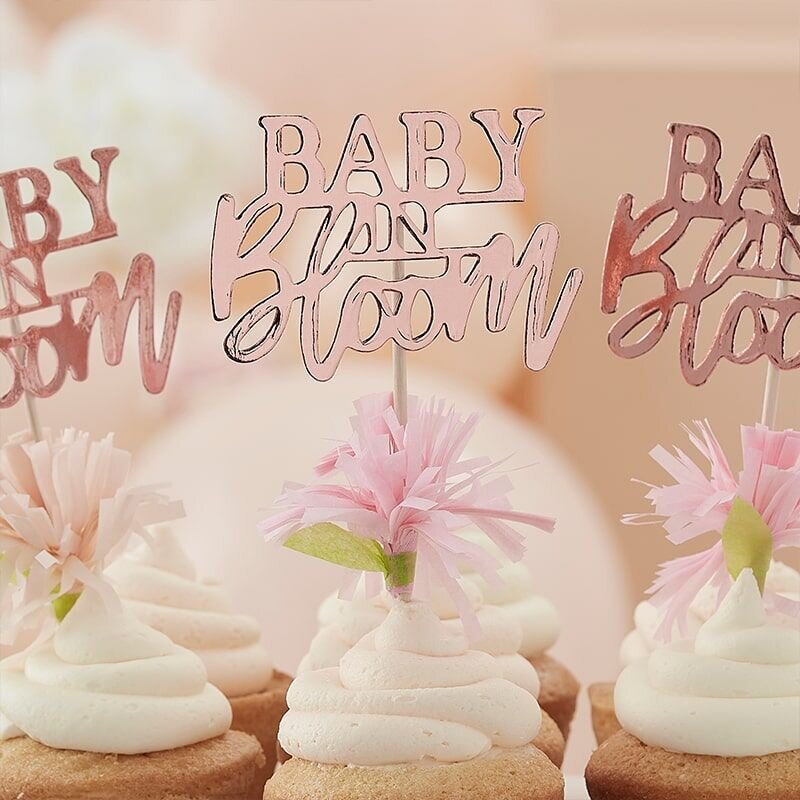 Baby in Bloom - Muffindecoraties 12 stuks