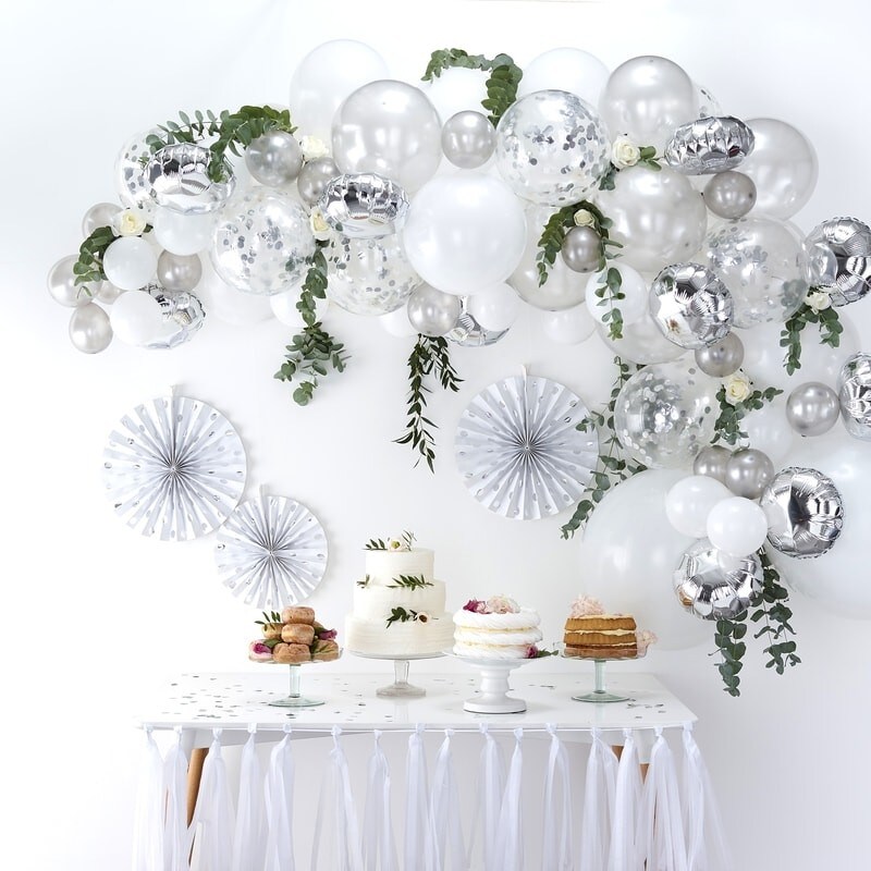 DIY Ballonnenboog - Zilver