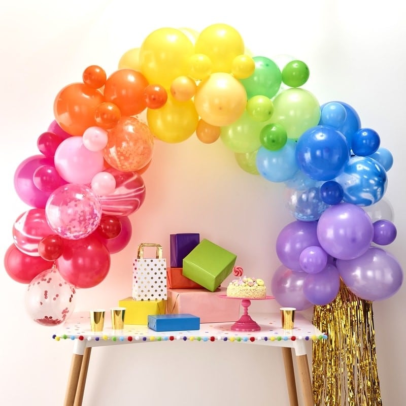 DIY Ballonnenboog - Regenboog kleuren