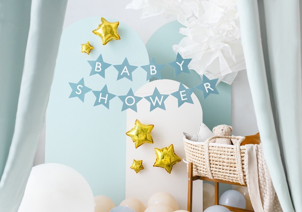 Slinger Sterren - Babyshower Blauw