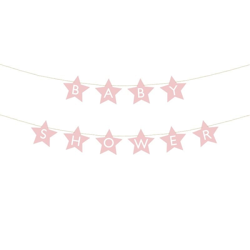 Slinger Sterren - Babyshower Roze