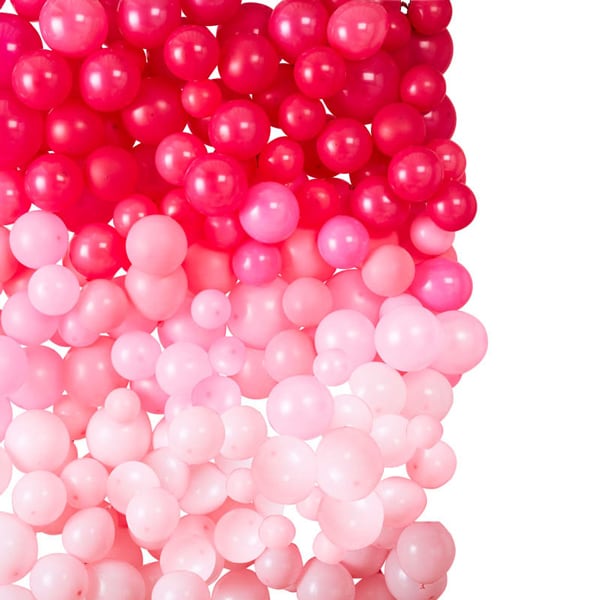 DIY Ballonwand roze ombre 210-delig
