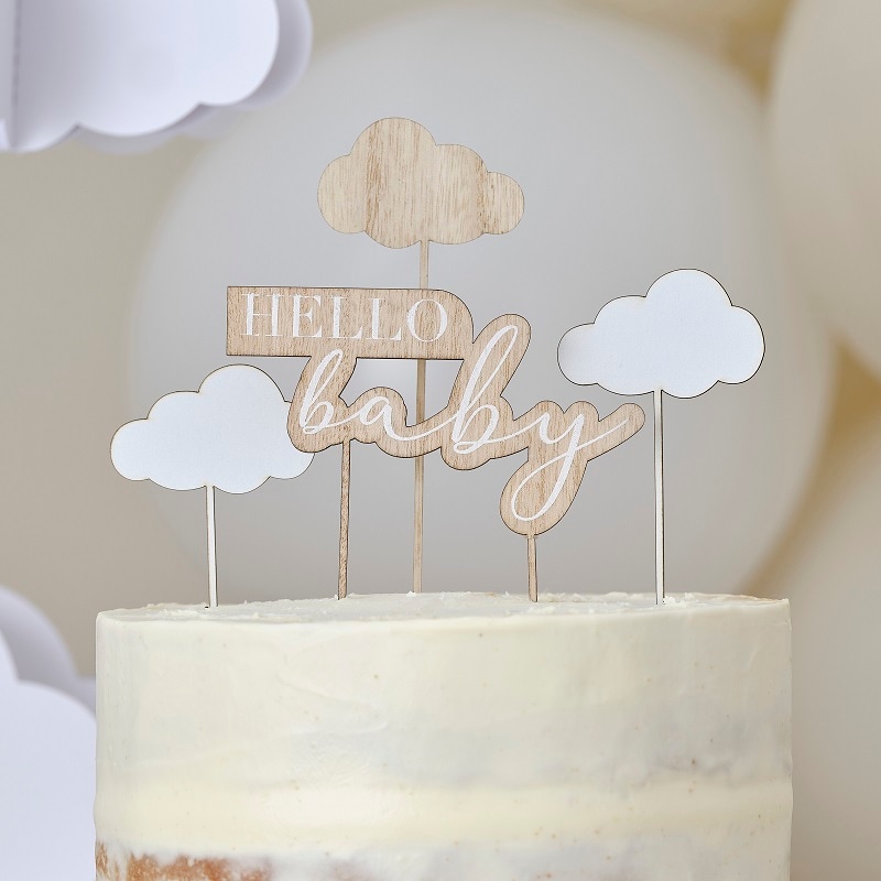 Hello Baby - Cake Toppers 4 stuks