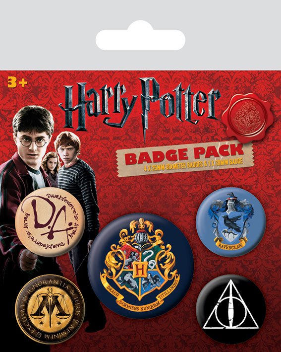 Harry Potter - Buttons 5 stuks