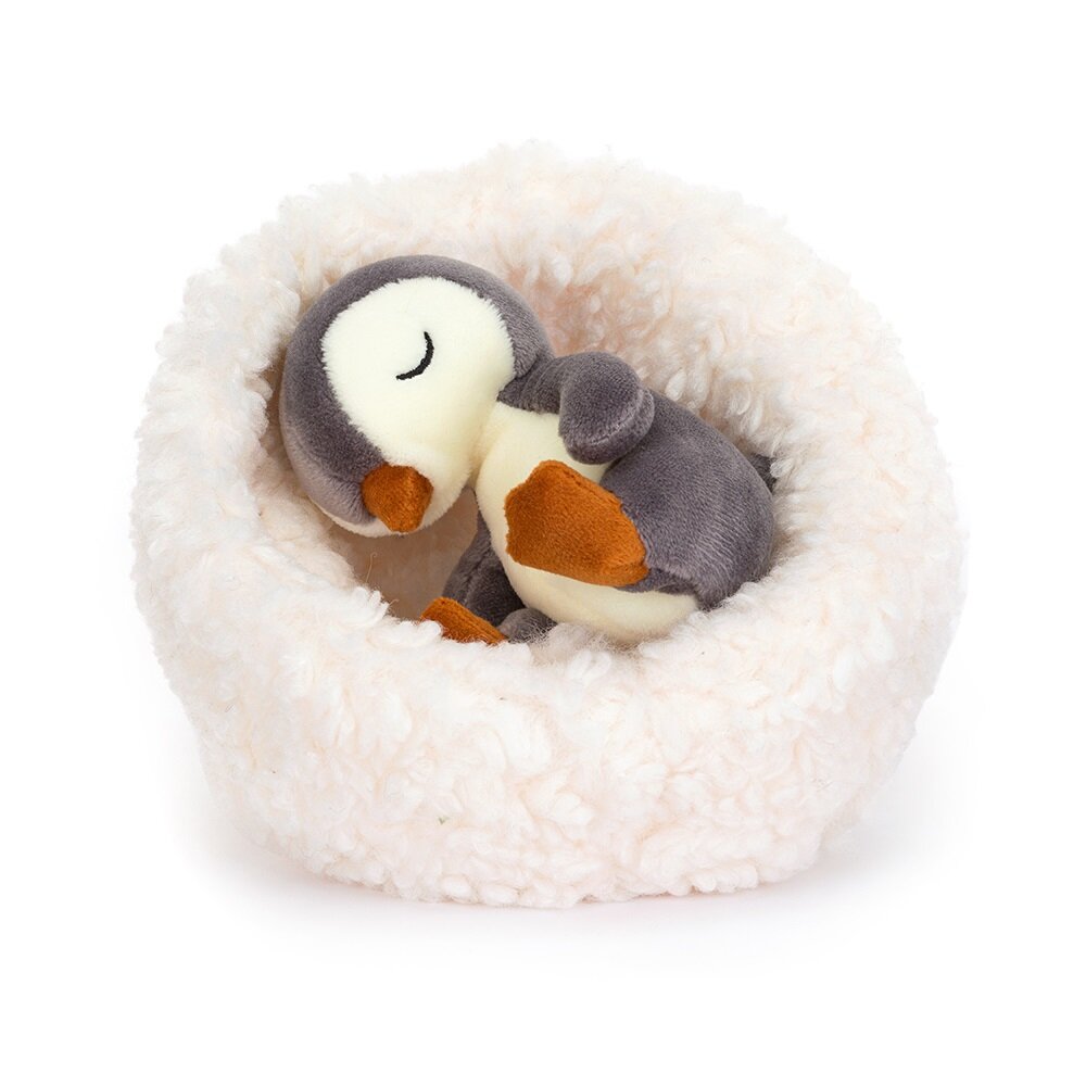 Jellycat - Pinguïn met nest 14 x 13 cm