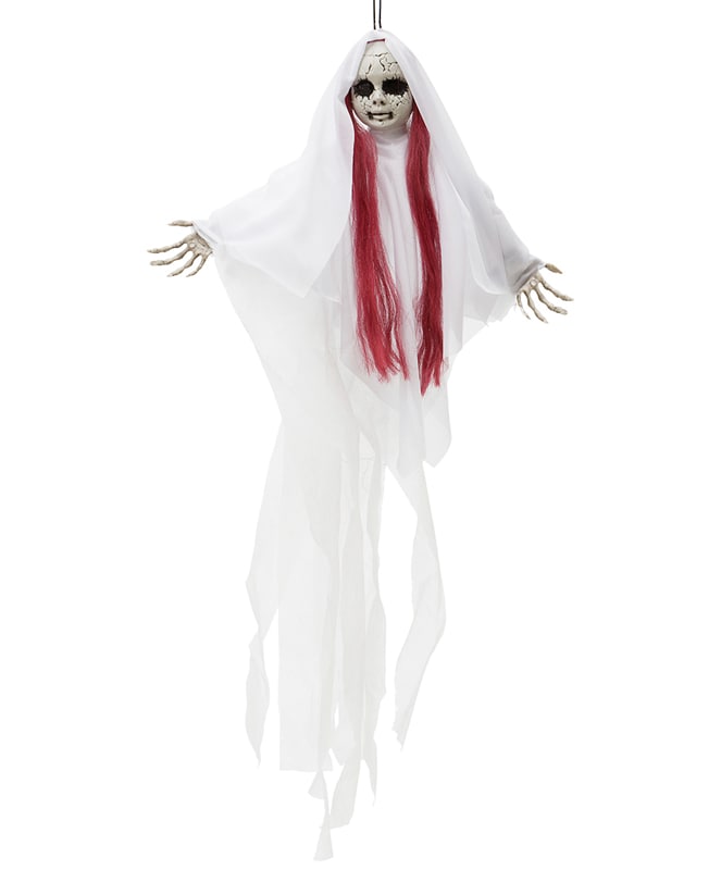 Spookmeisje met rood haar 60 cm