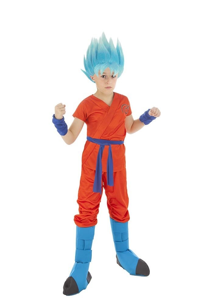 Kostuum Goku Super Saiyan God Kinderen 9-12 jaar