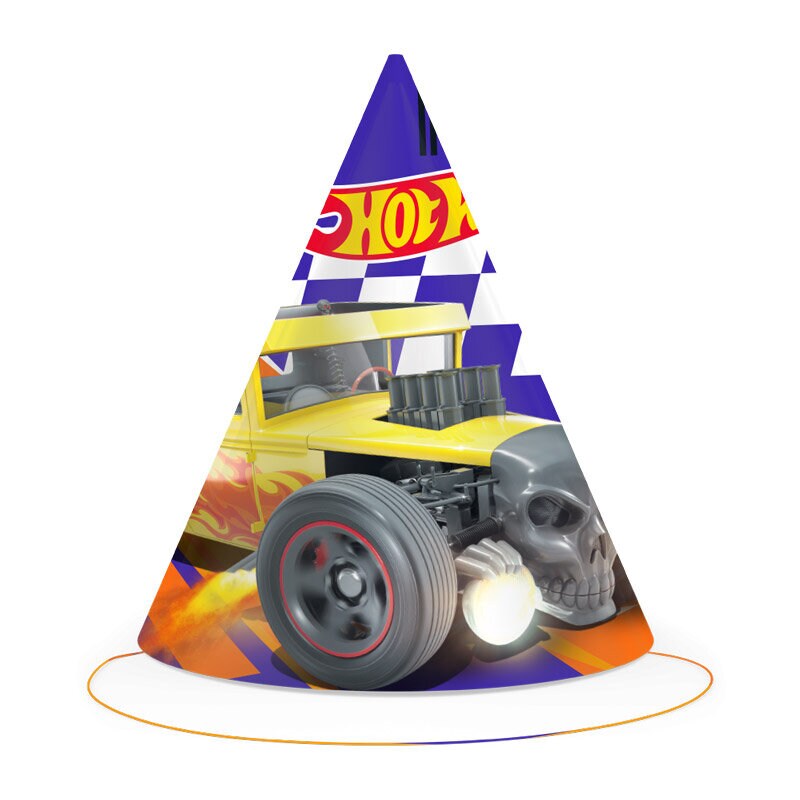 Hot Wheels - Feesthoedjes 6 stuks