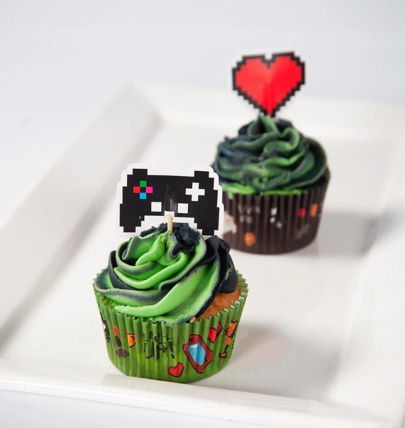 Caketoppers - Gaming Party 12 stuks