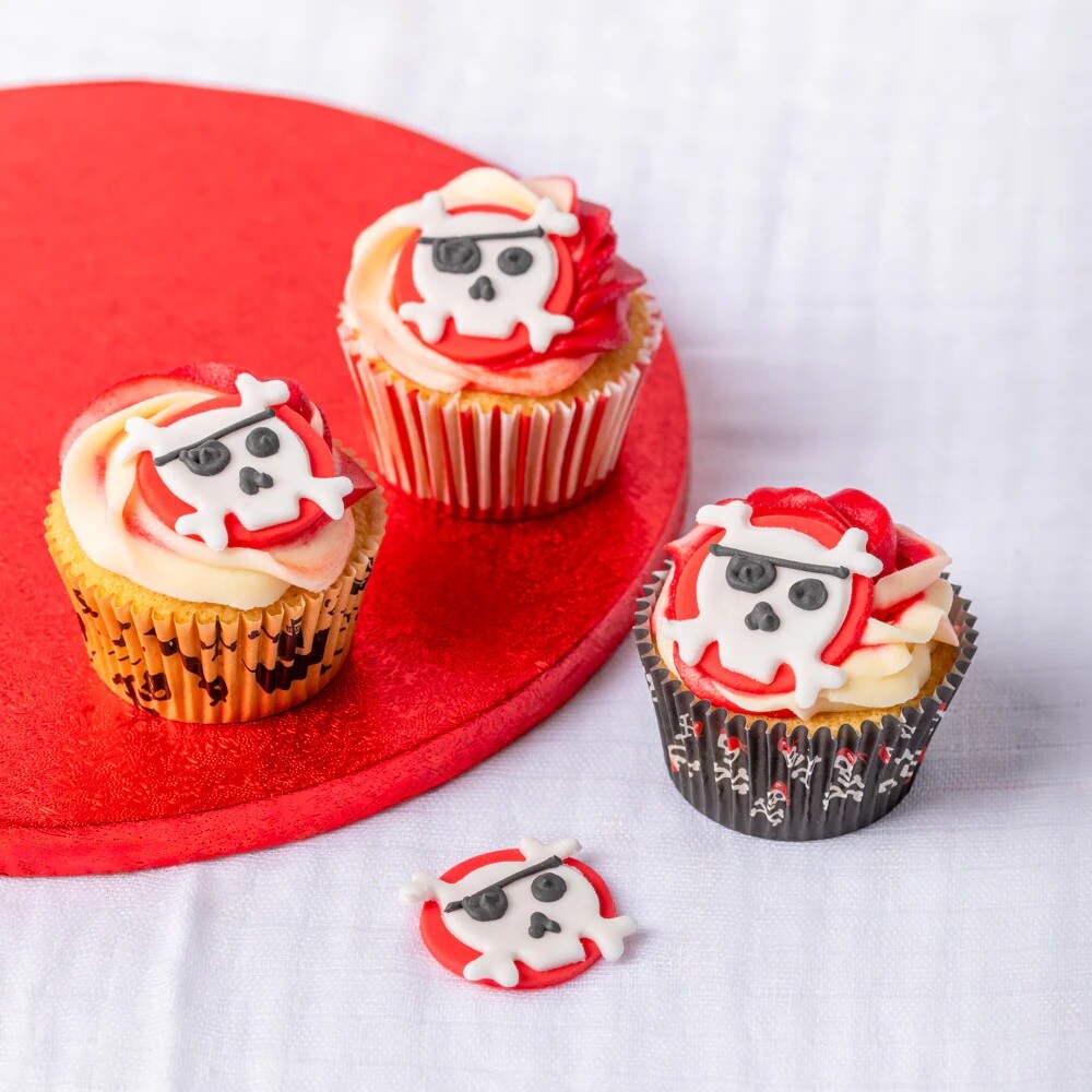 Muffinvormpjes Piratenmotieven 75 stuks