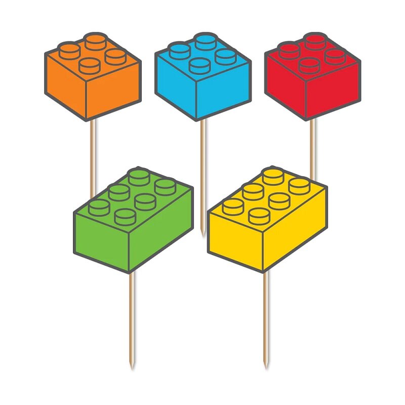 Caketoppers - Blokjes 10 stuks