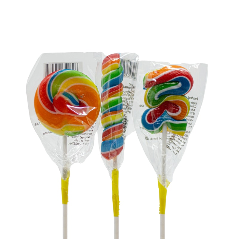 Regenboog lollies (per stuk)