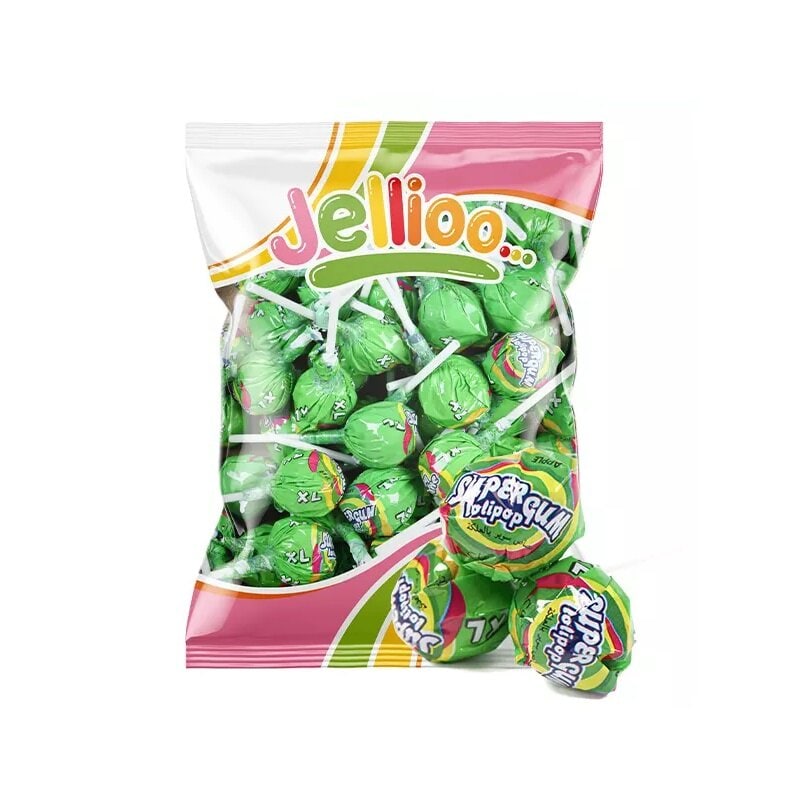 Super Gum Lollipop Groene Appel 53 stuks