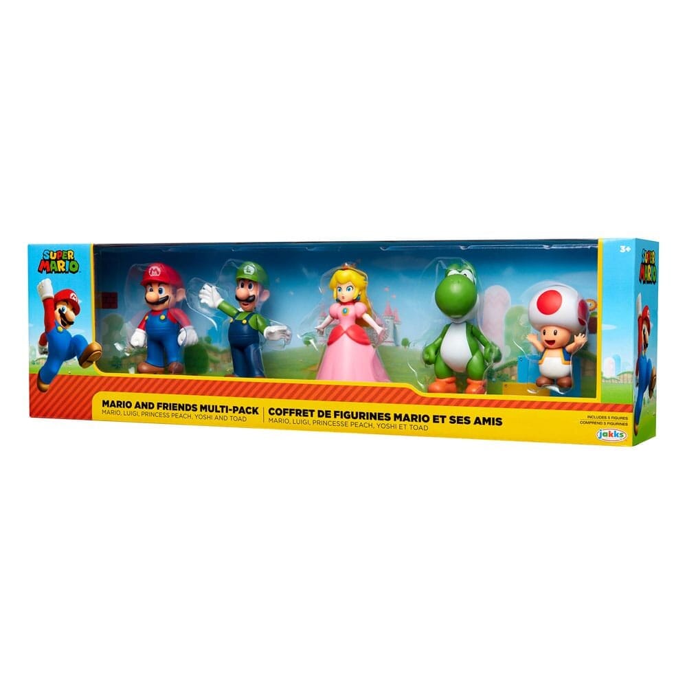 Super Mario Bros - Verzamelfiguren Mario & Friends 5 stuks