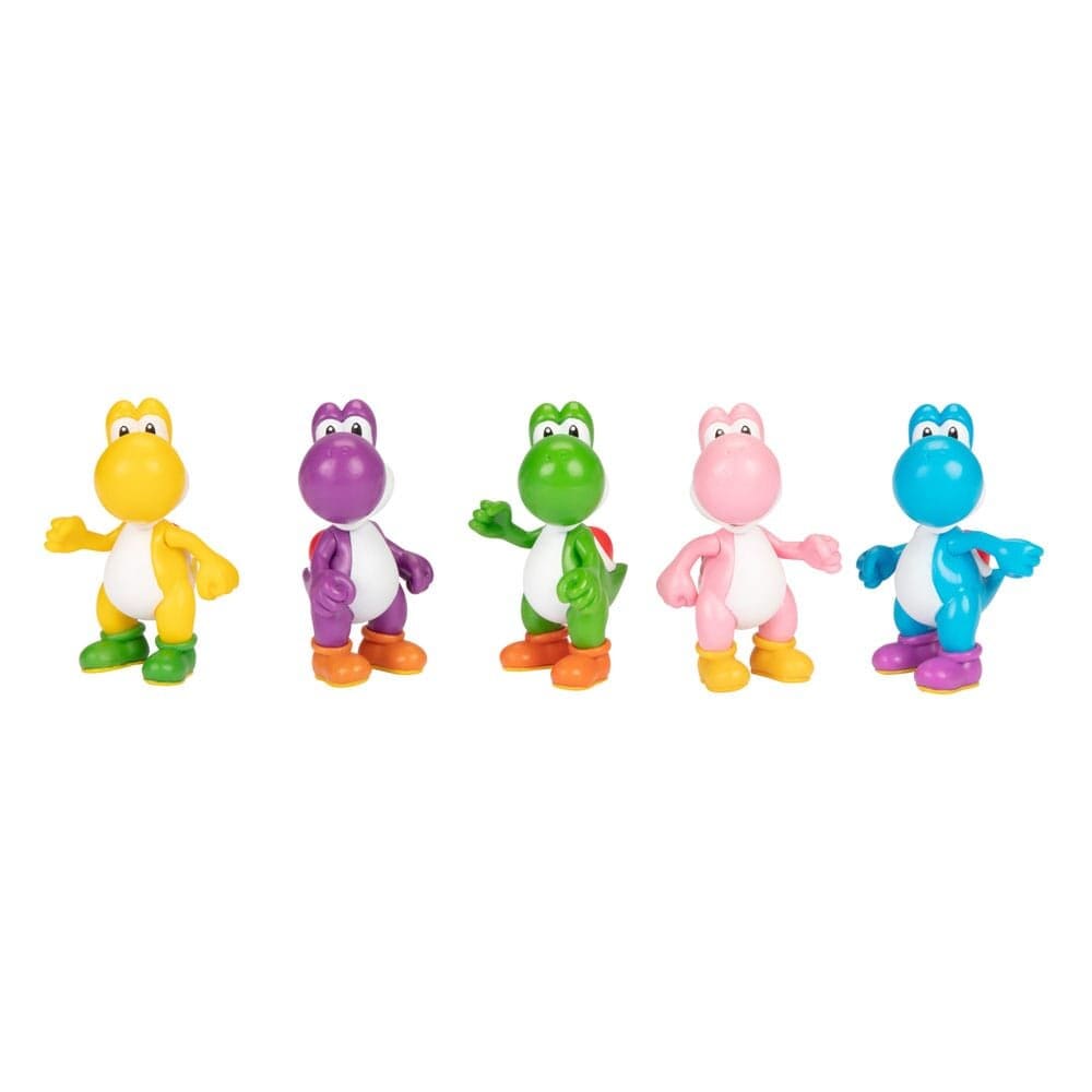 Super Mario Bros - Verzamelfiguren Yoshi 5 stuks