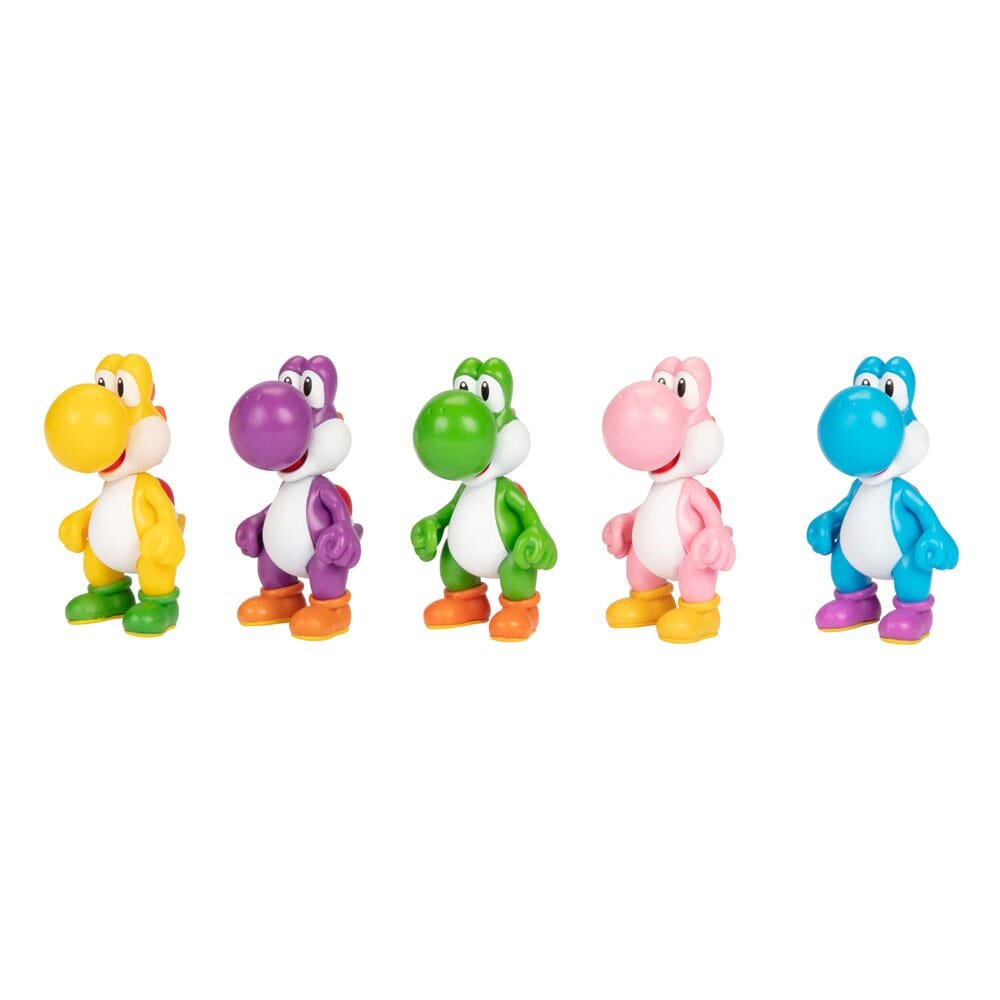 Super Mario Bros - Verzamelfiguren Yoshi 5 stuks