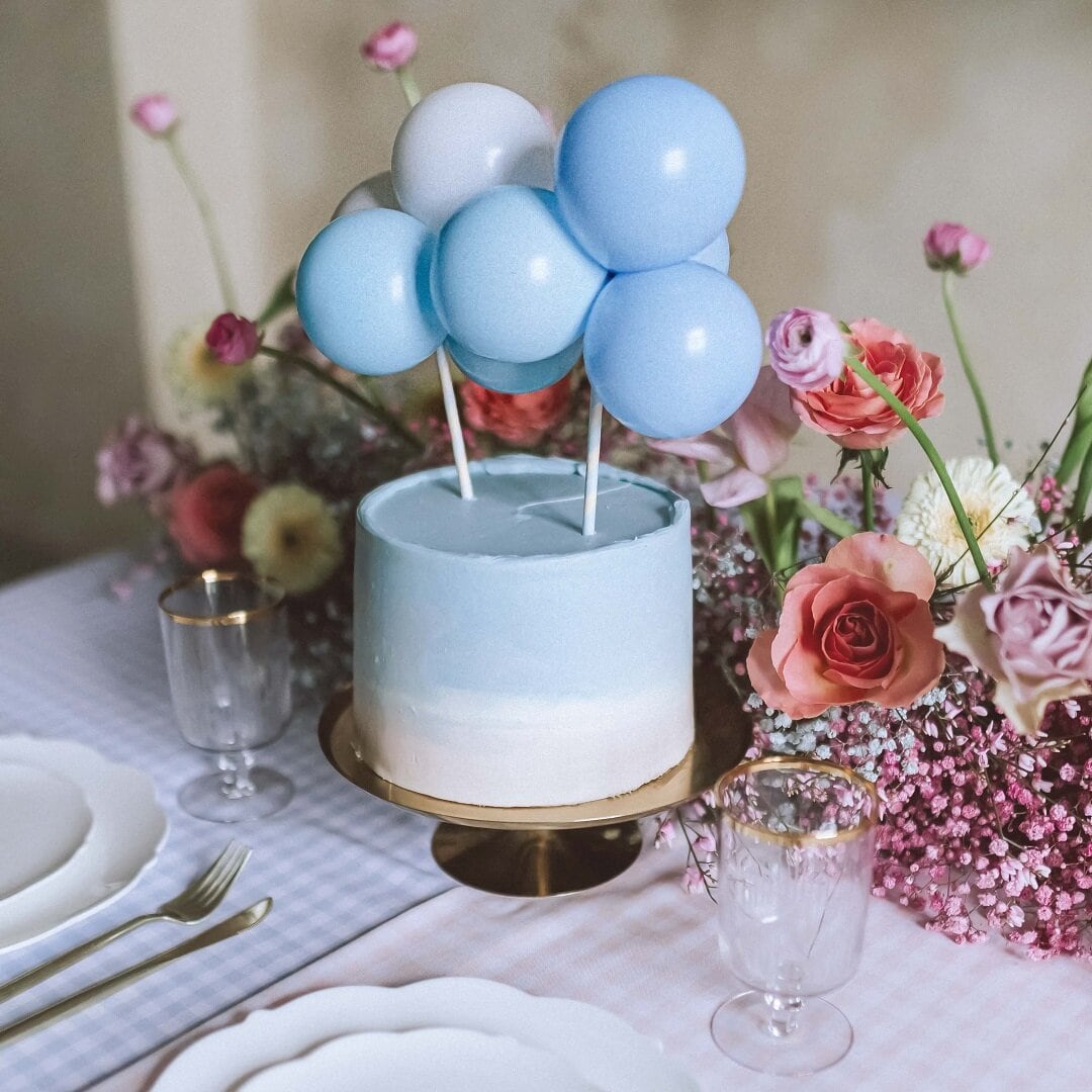 Cake Topper Ballonset Blauw