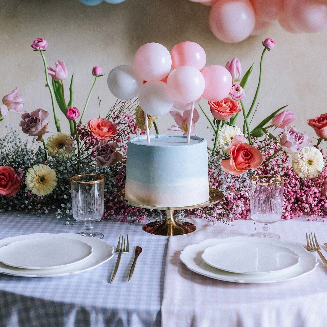 Cake Topper Ballonset Roze