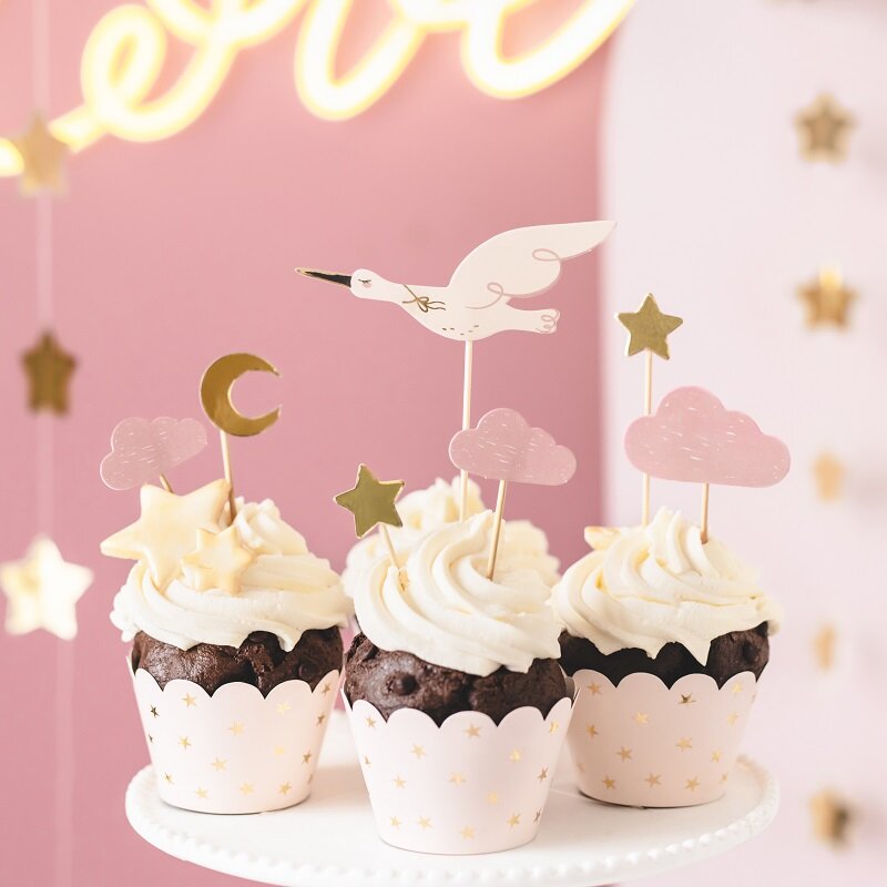 Cake Toppers - Ooievaar 7 stuks