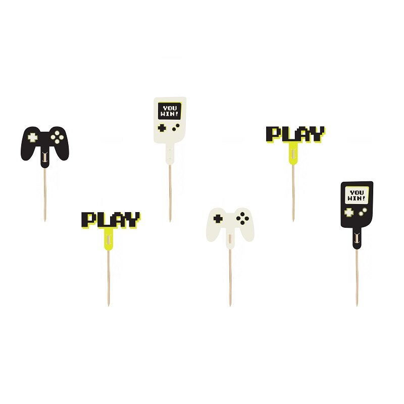 Gaming - Caketoppers 6 stuks