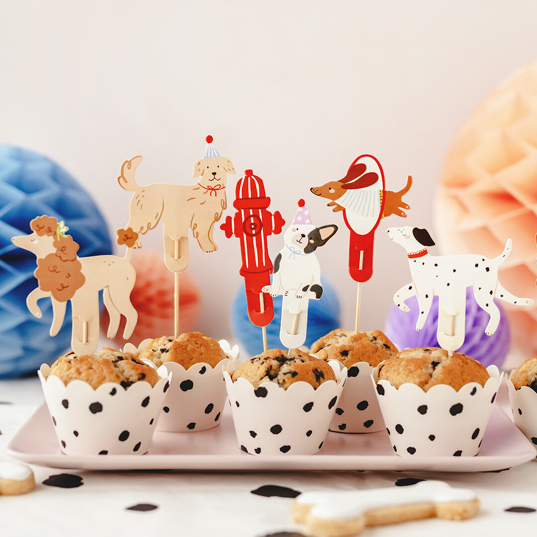 Caketoppers - schattige honden 7-pack