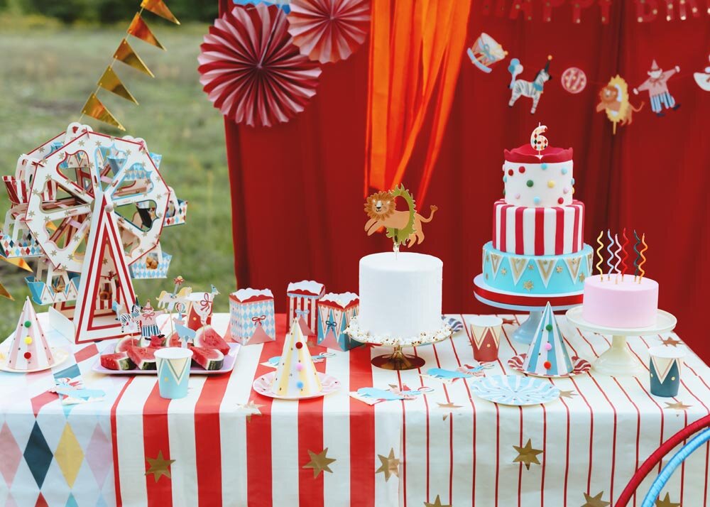Circus Cupcake Toppers 6 stuks