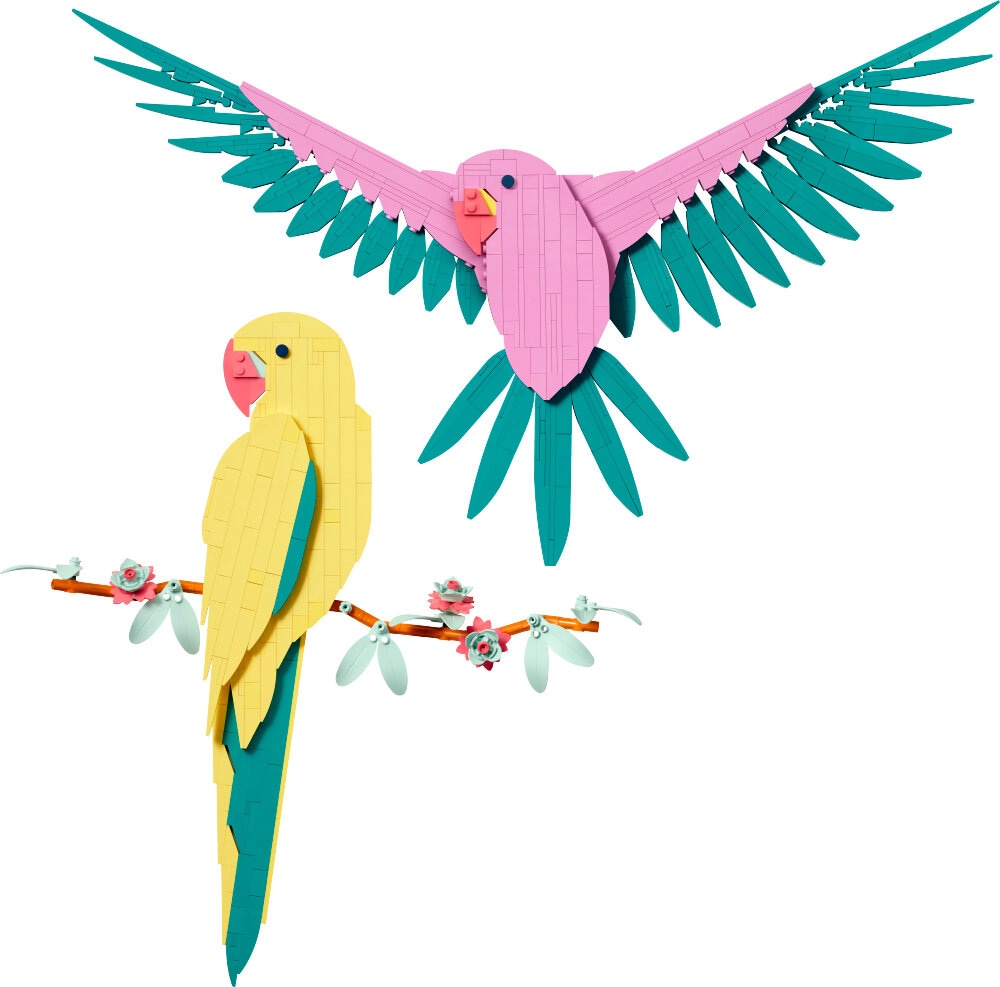 LEGO Art - De Faunacollectie – Kleurrijke papegaaien 18+
