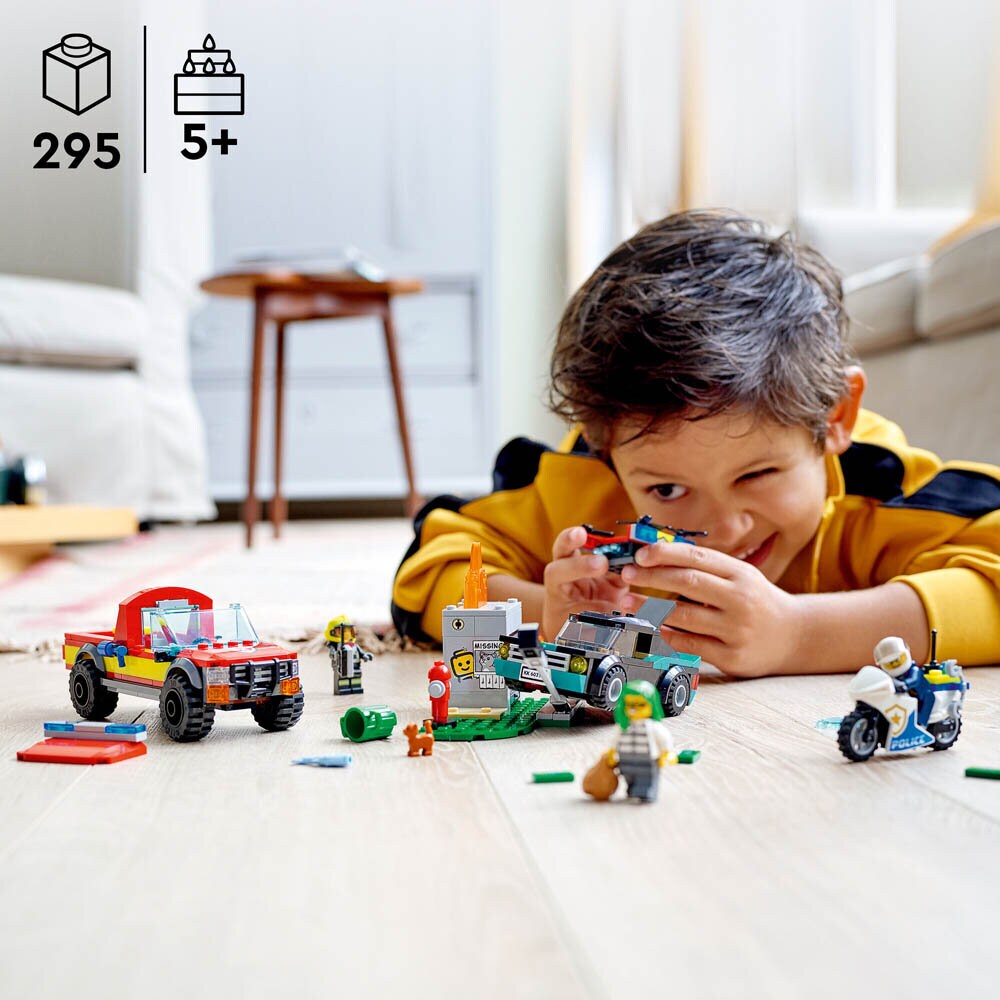 LEGO City - Brandweer & Politie achtervolging 5+