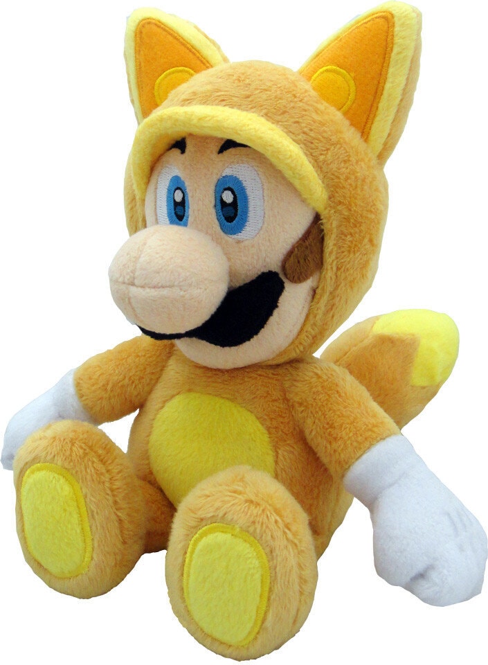 Super Mario Bros - Knuffel Kitsune Luigi 23 cm