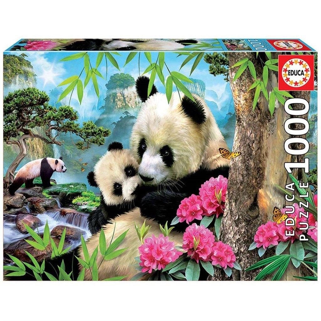 Educa Puzzel - Panda's bij de ochtendzon 1000 stukjes