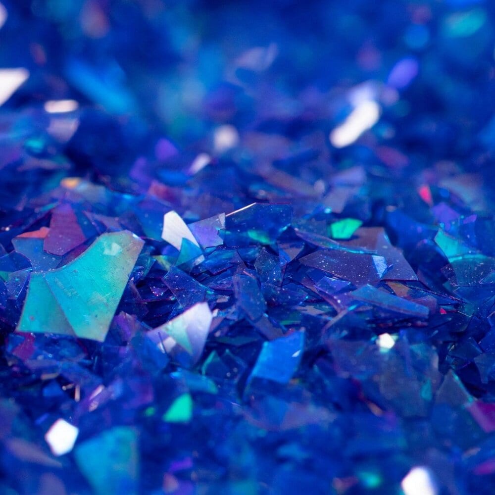PME Eetbare Glittervlokken, blauw