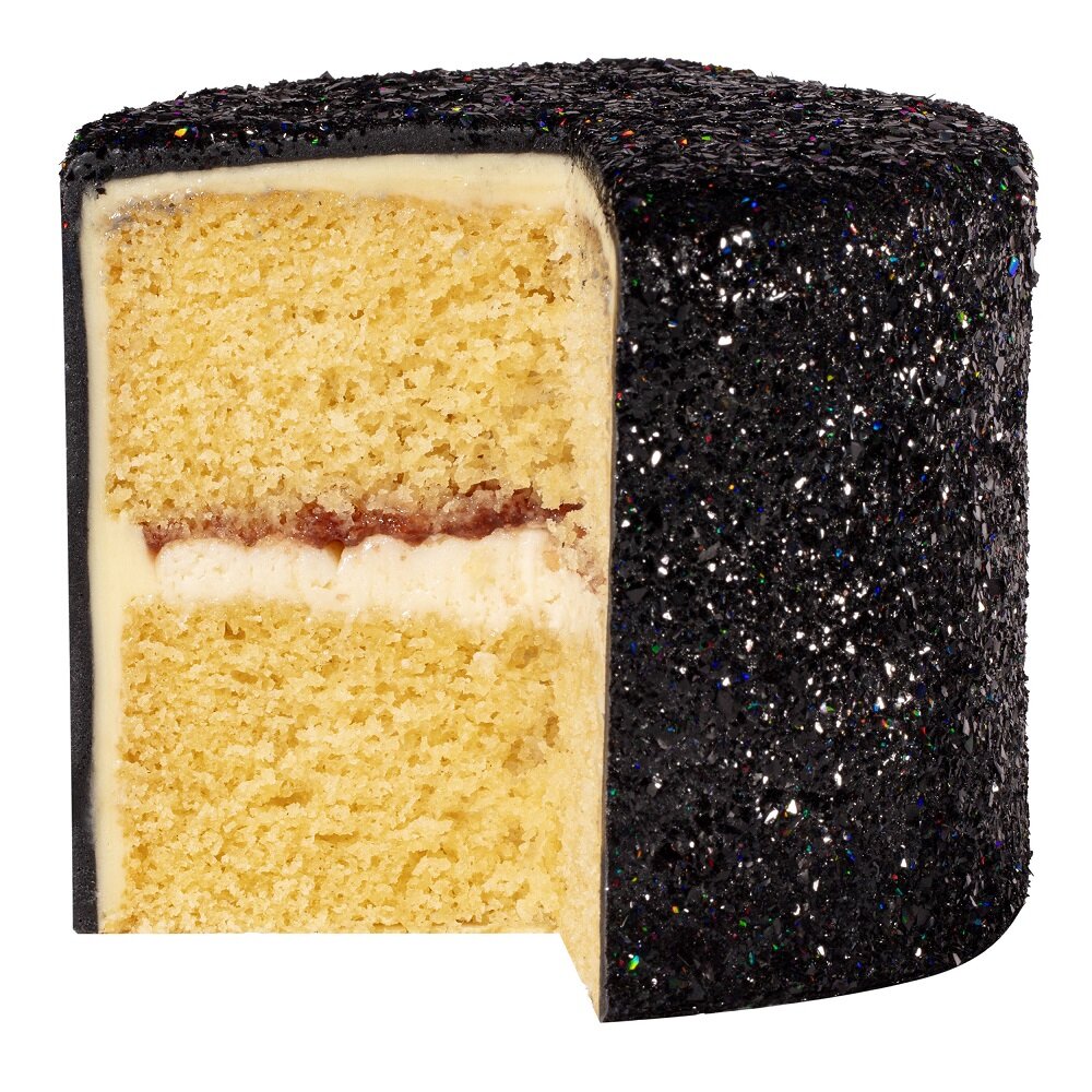 PME Eetbare Glittervlokken, zwart onyx