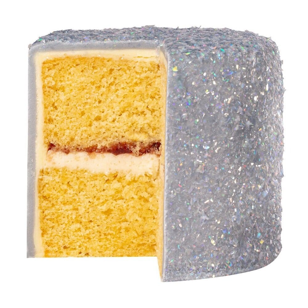 PME Eetbare Glittervlokken, zilver