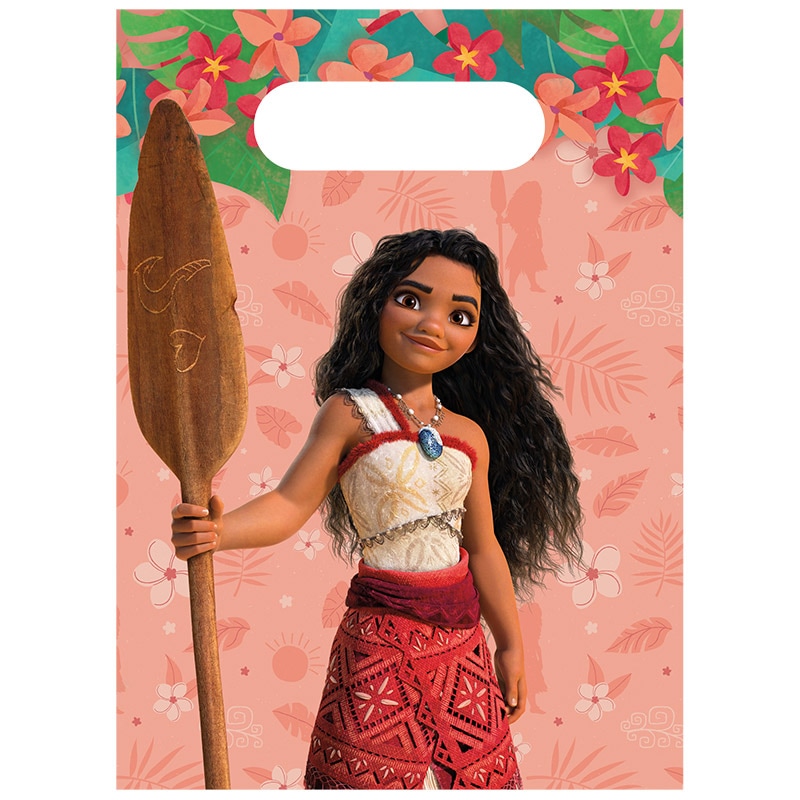 Vaiana 2 - Papieren uitdeelzakjes 4 stuks