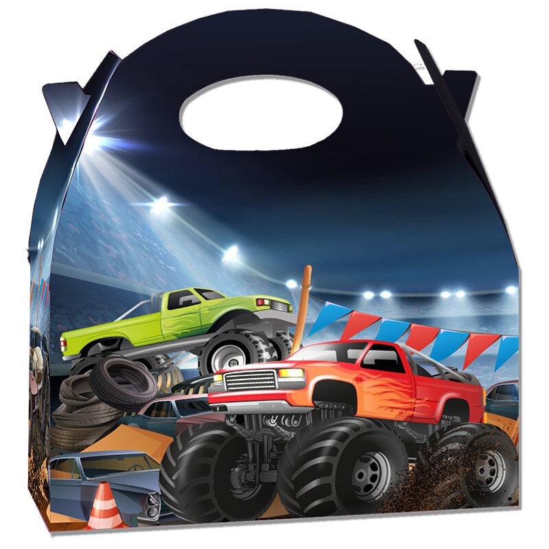 Monster Truck Feestbox 20 x 16 cm