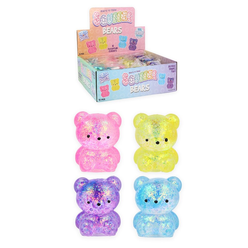 Squeeze glitter teddybeer
