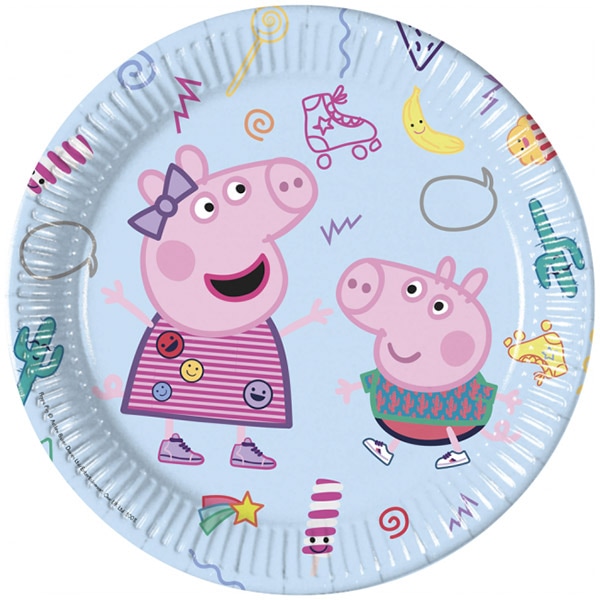 Peppa Pig - Bordjes 8 stuks