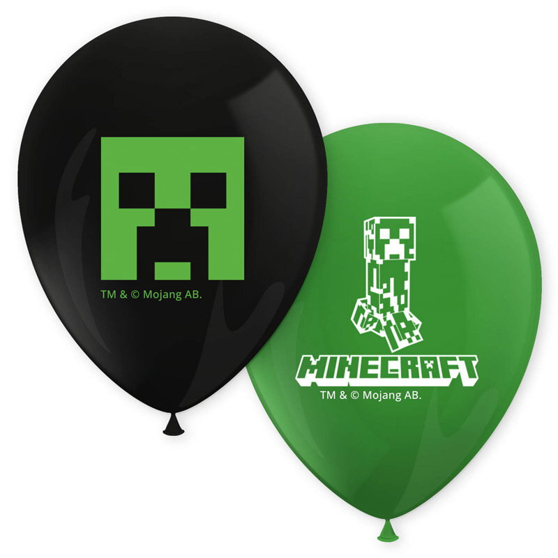 Minecraft - Ballonnen 8 stuks